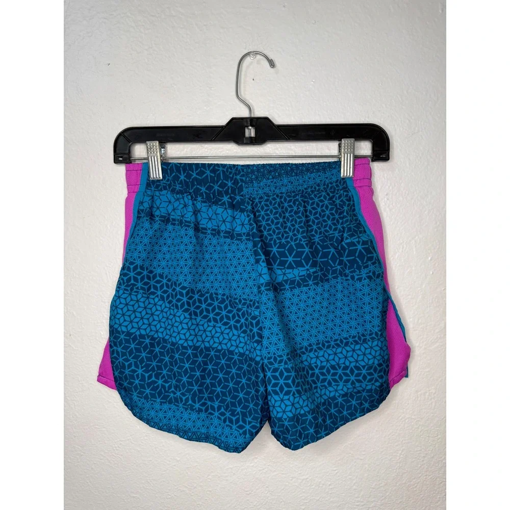 Nike Dri-Fit Girls XL (16) Athletic Shorts Purple Blue